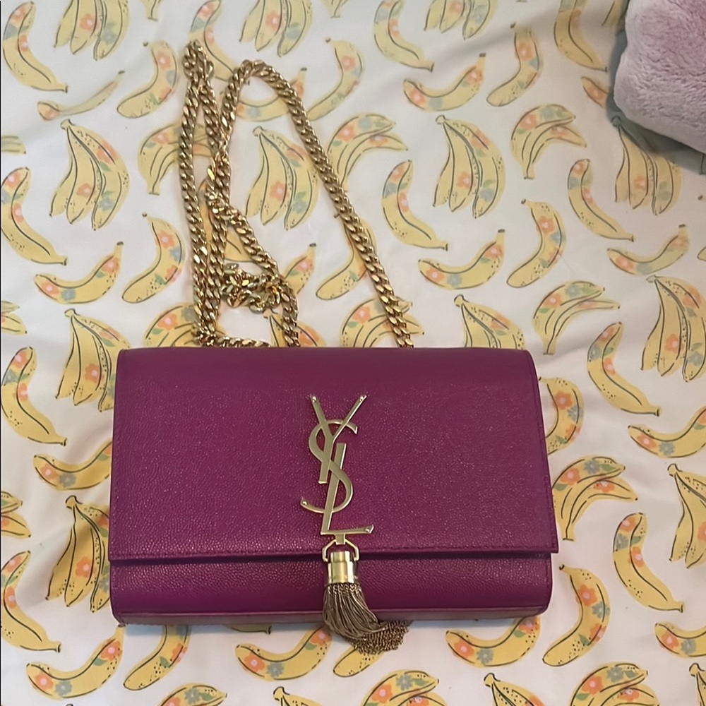 Yves Saint Laurent Purple Small Kate with Tassel